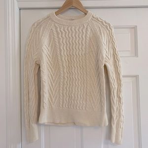 Gap cable knit sweater in cream